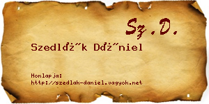 Szedlák Dániel névjegykártya