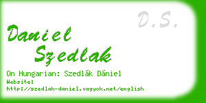 daniel szedlak business card